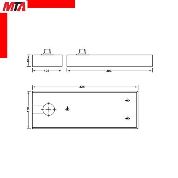 Bản lề sàn Hafele 70kg dòng DCL41 932.84.025 có chức năng giữ cửa