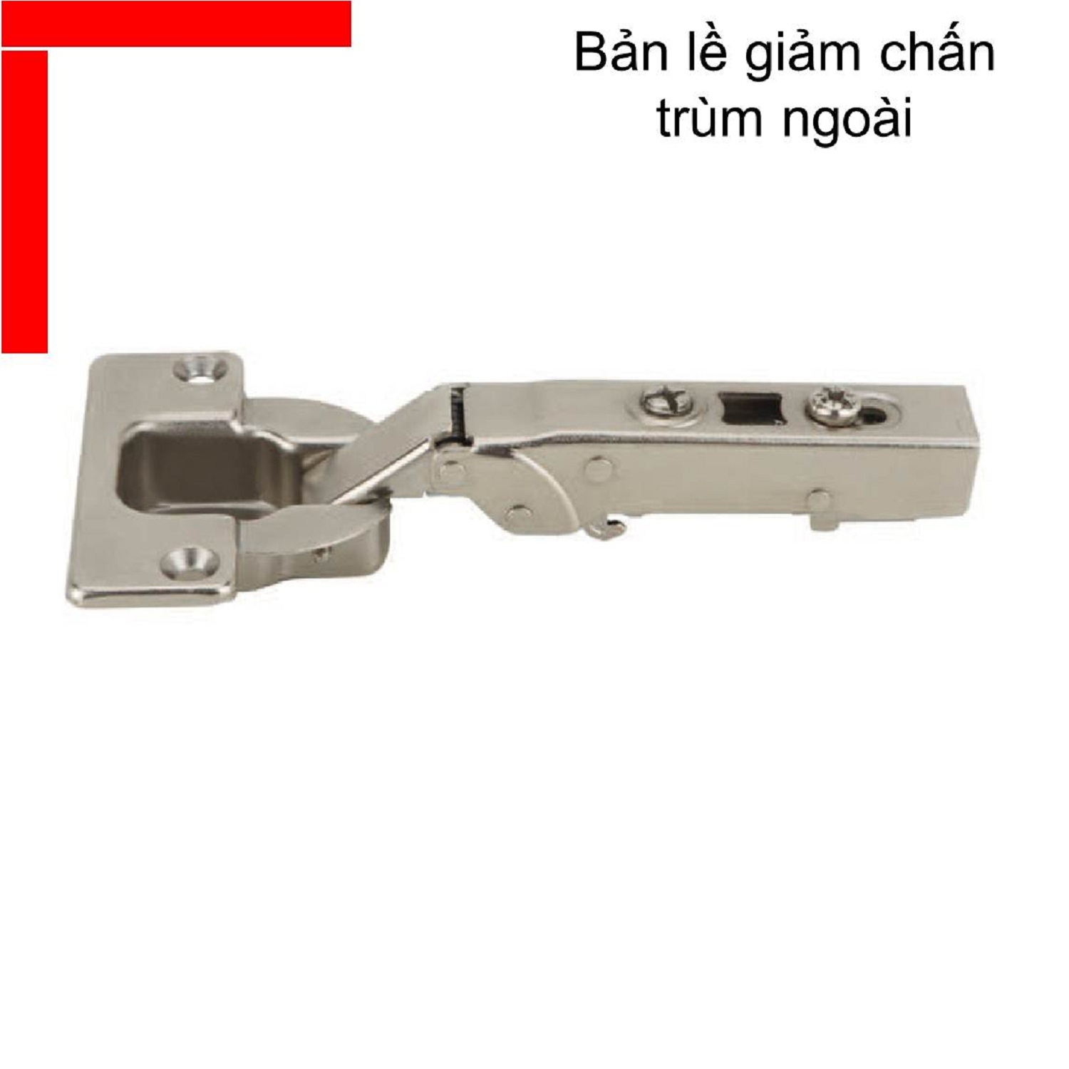 Bản lề giảm chấn Hafele góc mở 95 độ cho gỗ dày trùm ngoài 311.08.850