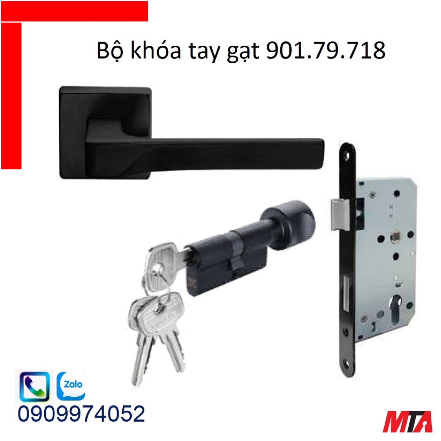 khóa hafele bộ tay gạt mạ đen mờ cho cửa phòng