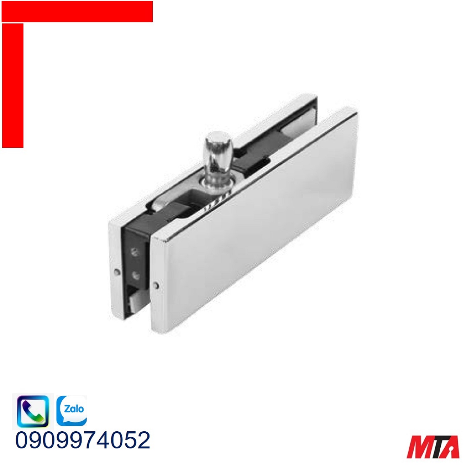 Kẹp kính trên khung Bauma Hafele 932.03.605 inox mờ