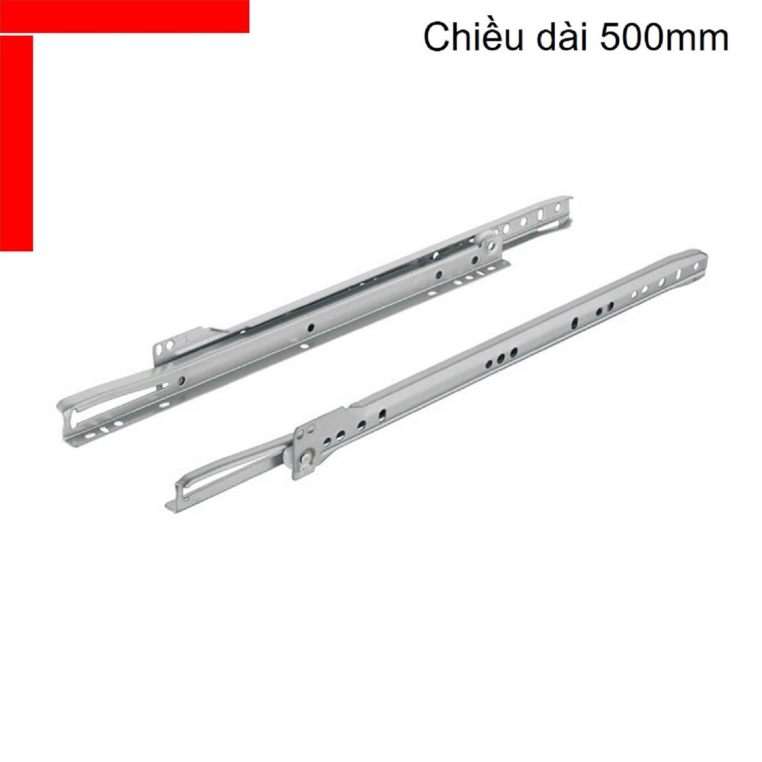 Ray bánh xe Hafele mở 3/4 chiều dài 500mm 431.16.705