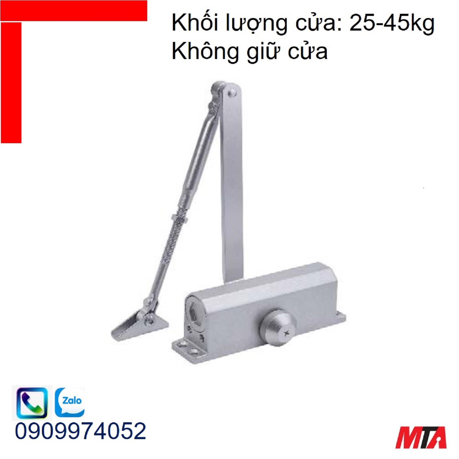 Tay đẩy hơi Bauma Hafele BM-132 931.47.059 cho cửa tối đa 45kg không giữ cửa